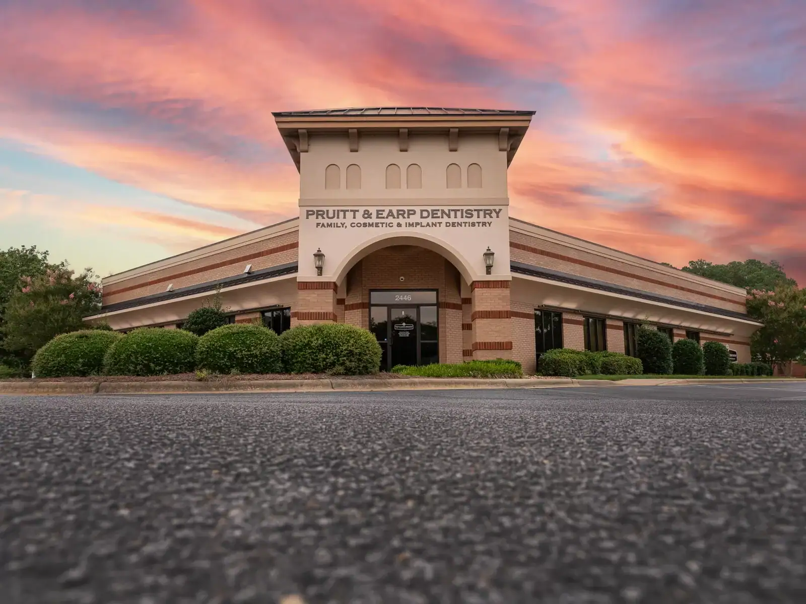 PruittEarp Exterior with Sunset